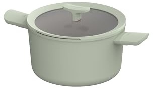 BergHOFF Leo Balance großer Kochtopf (24x14 cm) - Topf induktion - Suppentopf mit Deckel - Topf groß - non stick pot - Sage