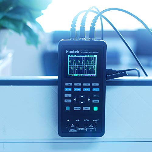 QDTimes Oscilloscope Hantek Digital Oscilloscope Portable Software Automotive 2D72 2D42 2C42 2C72 Multimeter Mini Oscilloscope Signal Generator 3in1 USB(Hantek2C42)