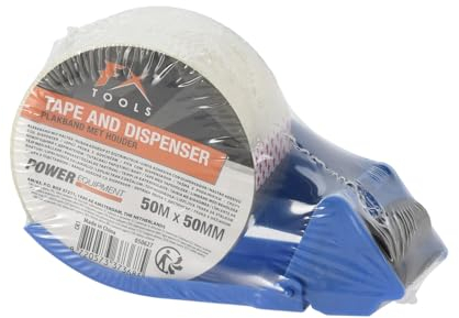 Ergonomischer Handabroller für Paketbänder Inkl. Klebeband Packband Abroller Klebebandabroller