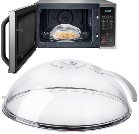 Coperchio Per Microonde Con Manico - Antischizzi Con Fori Per Il Vapore, Copertura Per Alimenti, Piatto Per Frutta Verdure