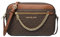 Michael Michael Kors Jet Set Umhängetasche aus Saffiano-Leder mit großer Kette und Staubbeutel., Braun