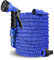 HGLCM 25ft/50ft/75ft/100ft/125ft Expanding Garden Water Hose Pipe with 8 Function Spray Gun 3 Times Expandable Flexible Magic Hose Anti-Leakage Lightweight Easy Storage (Blue,25FT)