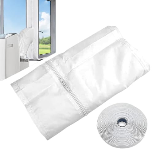 Kit De Sellado Para Ventana De AC Portátil,Kit de Sellado Móvil Para Ventana Abatible de Aire Acondicionado - Accesorio De Escape Para Aparatos En Casa Dormitorio Sala