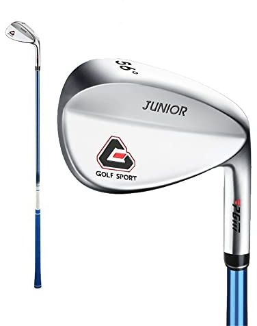 Sandwedge golfset för barn och nybörjare, högerhänta, kolskaft, stålhuvud, inkluderar boll och t-shirt, hög bana, lätt och stabil