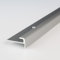 PROVISTON | Einfassprofil | Aluminium eloxiert | Silber | Breite 28 mm | Höhe 5 mm | Länge 2700 mm | Gebohrt | Abschlussprofil | Einschubprofil | Abschlussleiste | Bodenprofil | 1 Stück