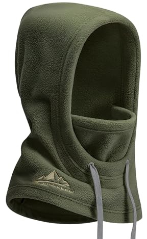 AYPOW Pasamontañas Térmico Invierno Máscara de Esquí de Anti Viento para Mujeres y Hombres, Balaclava Capucha Forro Polar Cálido con Cubierta Facial Cara Calentador de Cuello para Ski Moto Ciclismo