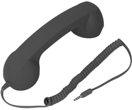 Cornetta Telefonica retrò, Telefono Cellulare Multifunzionale Durevole Senza Fili Resistente alle Radiazioni, Elegante per L'Ufficio in Viaggio (Black)