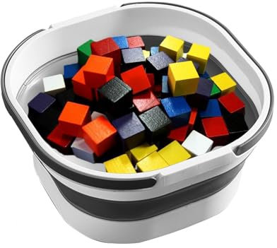 Wischmopp-Eimer – zusammenklappbare, zusammenklappbare Spülschüssel, rechteckige, zusammenklappbare Spülschüssel, 3,3 Gallonen (15 l) Waschbecken, Wassereimer, vielseitig einsetzbar für die Reinigung