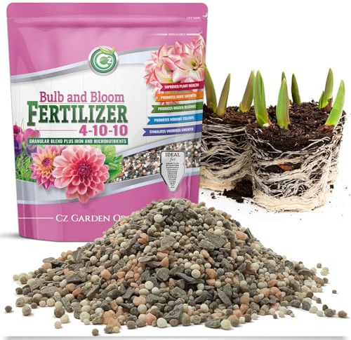 4-10-10 Bulb and Bloom Fertilizer - Made in USA - NPK + Micronutrients Plant Food for Indoor/Outdoor Plants, Trees, and Flower Gardens