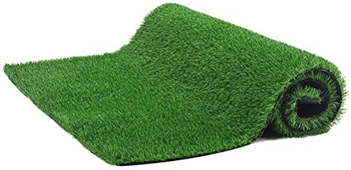 Ghzste Césped artificial sintético falso tapete de entrenamiento alfombra de césped sintético alfombra decoración para interiores al aire libre jardín terraza césped (1 x 2 m)