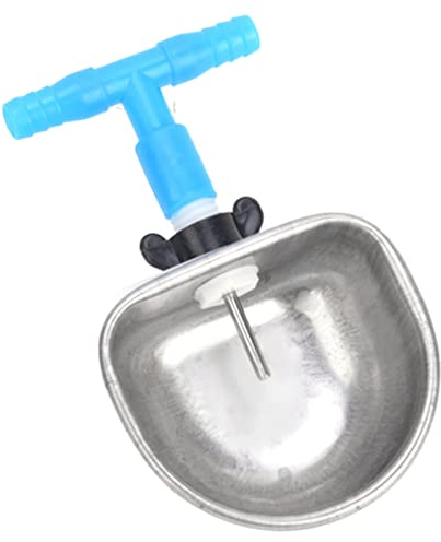 ZJchao Dispensador de Agua para Conejos, Dispensador de Comida para Conejos, 10 Juegos de Bebedero Automático de Acero Inoxidable, Bebedero, de Agua para Hurones, para Aves de Corral para Animales
