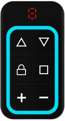 Telecomando Apriporta Garage,Trasmettitore con 6 Pulsanti | Apriporta Per Cancelli E Porte | per l Accesso Quotidiano e la Sicurezza della Proprietà con Ingresso Veicolare per Appartamenti ad Uso Este
