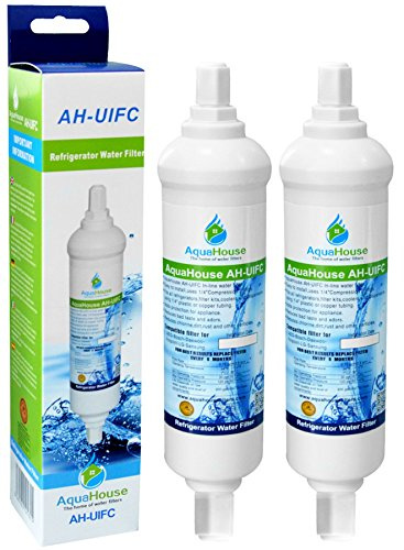 AquaHouse 2X AH-UIFC vattenfilter för kylskåp LG, Hotpoint och Daewoo, skruvanslutningar