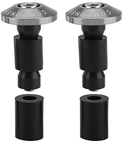 Outbit Lenkerendstopfen - 22 mm 7/8-Zoll-Lenkerendkappen für Motorradlenker für ATV-Offroad-Rennen(Titan)