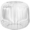 blomus Laterne Lito | White | Windlicht aus Edelstahl | Kerzenhalter Weiß | Größe S | 20L x 20B x 17H cm | Laterne Deko | Indoor Windlicht