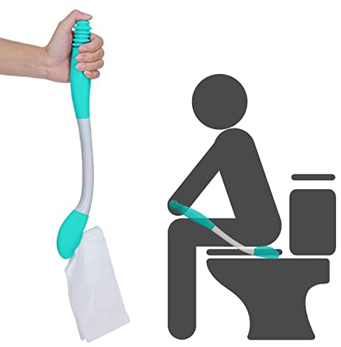 Essuie Fesse Aide aux Toilettes Pinces pour papier toilette - Easy Wipe Aide - Poignée longue portée facile à utiliser Aides à La Toilette Outils Les Personnes âgées et Femme Enceinte