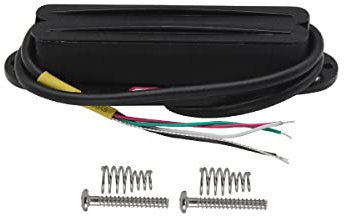 FLEOR Alnik 5 Hot Rail Humbucker Single-Coil-Tonabnehmer 13-14K Humbucker Voll schwarz Fit ST SQ TL TEgitarre