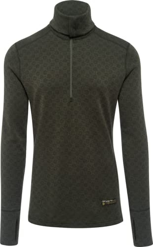 Thermowave Xtreme - Biancheria intima termica da uomo, in lana merino da uomo, biancheria intima termica da uomo, con collo a mezza zip, 220 g/m², super delicata, ad asciugatura rapida