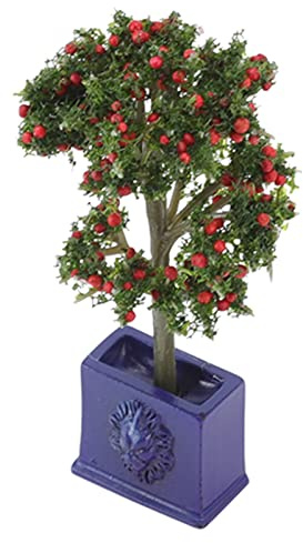 SPYMINNPOO Plantes Miniatures de Maison de Poupée, Modèle d'arbre Fruitier Artificiel de Plantes Miniatures 3PCS pour la DéCoration de Maison de Poupée à l'éChelle 1:12