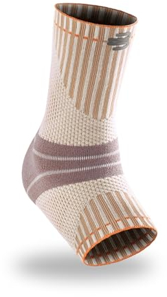 BAUERFEIND Sprunggelenkbandage zum Wandern „Outdoor Ankle Support“, 1 Unisex Knöchelbandage, Fussbandage, Rechts & Links tragbar, Merino Wolle, M