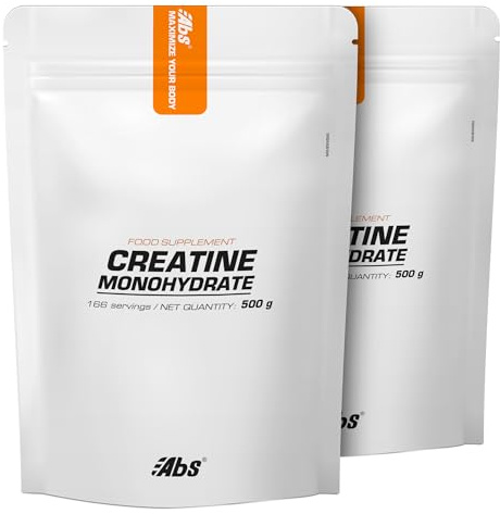 CRÉATINE MONOHYDRATE * 2 Sachets de 500 g * Muscles et Squelettes, Performances sportives (douleurs musculaires, récupération) (1kg)