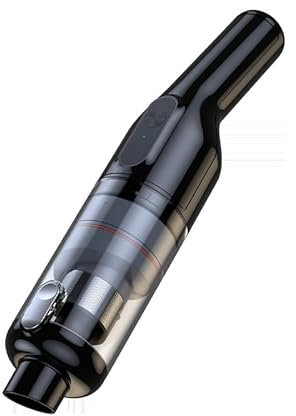 Vankarr Aspiradora de Mano Sin Cable Potente 16000pa, Aspirador de Coche Batería Recargable USB Aspiradora Pelos Mascotas Mini Aspirador Portatil para Hogar y Coche