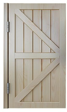 GOCHUSX Portails Battants Doubles Portes par Café, Portail De Bar Intérieur en Bois Massif, Décoration De Portail De Clôture D'entrée pour Centres Commerciaux, Cuisine(55x80cm)
