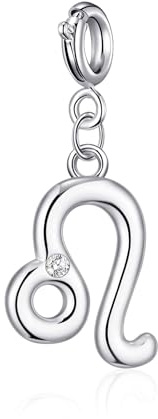Philip Jones Ciondolo zodiacale Leone con segno zodiacale creato con cristalli Zircondia