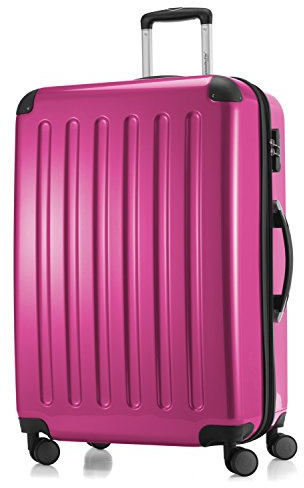 Hauptstadtkoffer Alex Valise Rigide Extensible 75 cm (119 L) avec Serrure à Combinaison, Trolley de Voyage Robuste à 4 Doubles Roues, Magenta