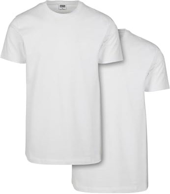 Urban Classics herr basic t-shirt (paket med 1), Flerfärgad (vit/vit 01105), XXL