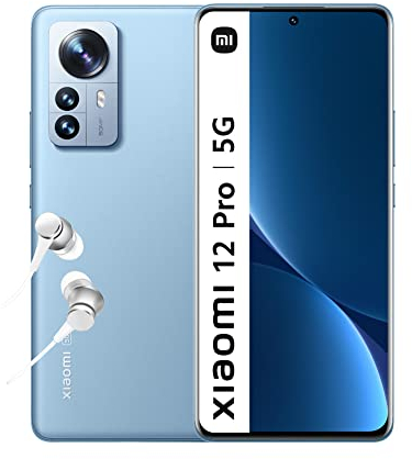 Xiaomi 12 Pro-Smartphone+Kopfhörer,8+256GB Handy ohne Vertrag,6.73 120Hz AMOLED Display,Snapdragon 8 Gen 1, 50MP Dreifach-Kamera,4600mAh,120W HyperCharge,Blau,2 Jahre Garantie+Amazon Exclusive