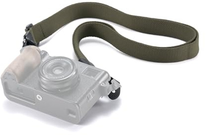 Tilta Cinghia a Tracolla per Fotocamera, Cinghia da Collo Regolabile 83-144 cm Compatibile con Fibbia Rotonda/Triangolare - Verde TA-SS-G