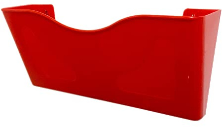 Deflecto Red A4 Landscape Wall Mounted Document Holder - Sign, Leaflet, Poster & Menu Display Stand