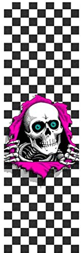 Powell Peralta Skateboard Griptape Ripper Checker White 10.5 x 33 Grip Sheet