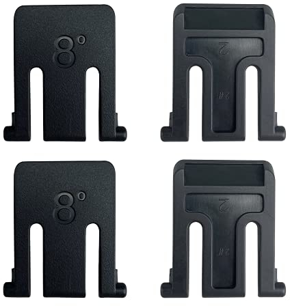 4Pcs Tastaturunterstützung Tastaturständer Füße Beine Tastaturständer Ersatzkit für Logitech K200 K260 K270 K275 Tastatur（Schwarz）