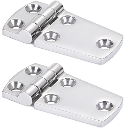 9Tong Hardware Montaje Puerta Bisagra Acero Tarea Pesada Bisagra Para Barco Acero Gabinete Plataforma Bisagra Acero Inoxidable Marina Garaje 2pcs 38 mm x 71 mm