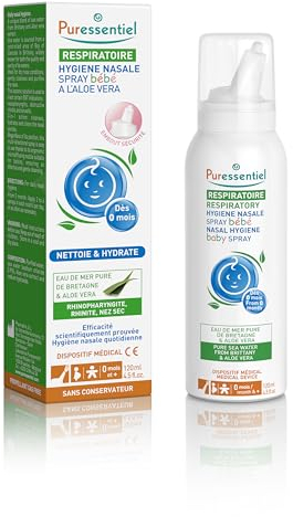 Puressentiel Respirazione - Igiene Nasale Spray Bebè Aloe Vera 0m+, 120ml