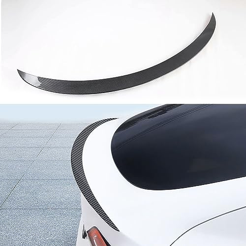 TOPABYTE Spoiler for Tesla Model Y 2020-2024 Original Rear Spoiler Wing Lip Accessories (Glossy Carbon)