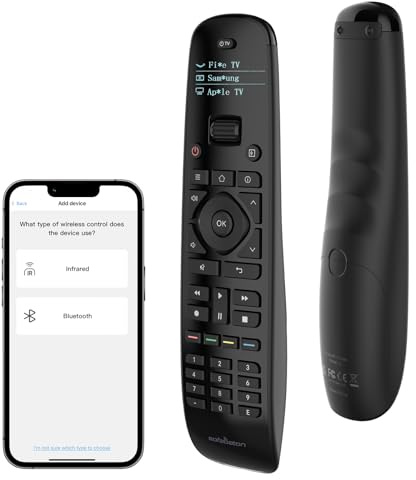 SofaBaton U2 Universal Remote with Backlit Button and Upgraded Scroll Wheel, All in One Universal Remote Control with App Control, Custom Macros for Smart TVs,Sound Bar, DVD/Blu-ray Players and More