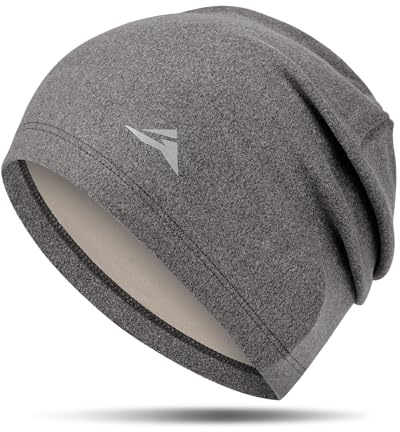 GXCROR Bonnet en polaire Flexfit pour l'hiver, casquette de cyclisme, équipement de course réfléchissant