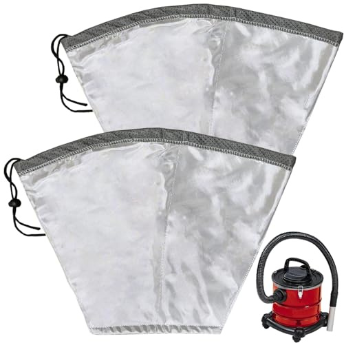 Lot de 2 cartouches pré-filtrantes réutilisables pour poussières fines compatibles avec les aspirateurs Einhell TC-AV 1720 DW et TC-AV 1718 D, matériau non inflammable, protection des filtres plissés
