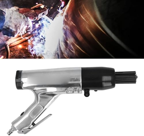 Escalador de aguja de aire ZenithAur con 28 agujas de acero de aleación de 3500 bpm y entrada de aire de 1/4 pulg., una herramienta neumática de preparación de superficies para