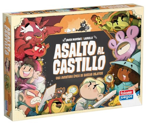 Asalto AL Castillo – Juego de Buscar Objetos para Niños y Familias | Juego de Mesa de Observación y Rapidez | 2-4 Jugadores | +8 Años | Party Game Visual