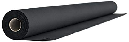AROBA 1x Airlaid Tischdeckenrolle (Schwarz, 1,2 m x 24 m) - Stoffähnliche Tischdecke - Hochwertige Tischtuchrolle für Hotel, Catering, Geburtstag, Restaurants, Kommunion, Taufe
