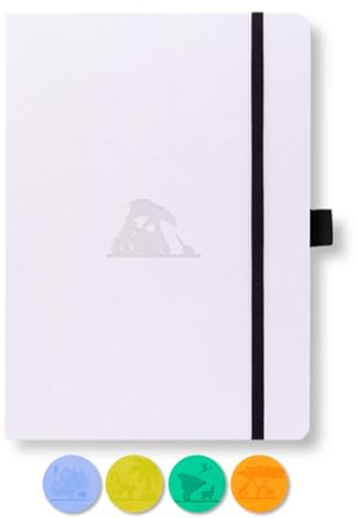Dingbats* - Tierwelt Notizbuch A5 Gepunktet - Weicher Einband aus veganem Leder für Arbeit, Reisen, Universität - mit elastischem Verschlussband