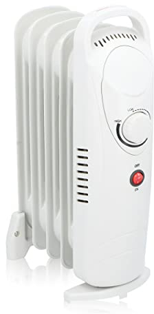 Alpina YL-B12-5A Radiatore Olio con Termostato 5 Doghe Protezione Surriscaldamento 650 Watt