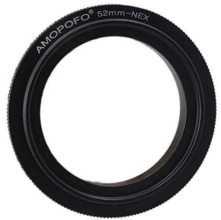 NEX Anello di inversione macro da 52 mm, adatto per riprese macro, compatibile con baionetta SonyE, A6300, A7, A7R, NEX-6, NEX-5, NEX-3; NEX-5N,NEX-C3,NEX-5R