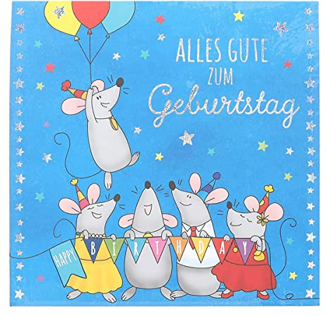 Depesche 0011694-053 popup gratulationskort till födelsedag vikbart kort med musik, ljuselement och ett originellt ordspråk, födelsedagskort inklusive kuvert, format 15,5 x 15,5 cm