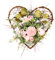 LINGJIONG porte d'entrée printemps, fleurs artificielles en forme cœur, couronnes en soie avec eucalyptus et rotin - Forme cœur, chrysanthème et couronnes en soie, accessoires