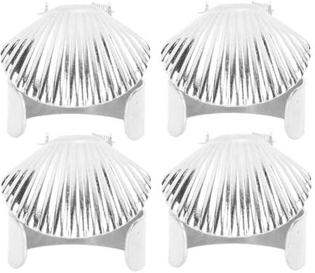 Fockety 4 Stück Zeitgesteuerter Automatischer Kerzenlöscher, Metallgehäuse, Klassischer Schwedischer Kerzenlöscher, Kerzenschutz für Tafelkerzen, Spitzkerzen, Kerzenständer,